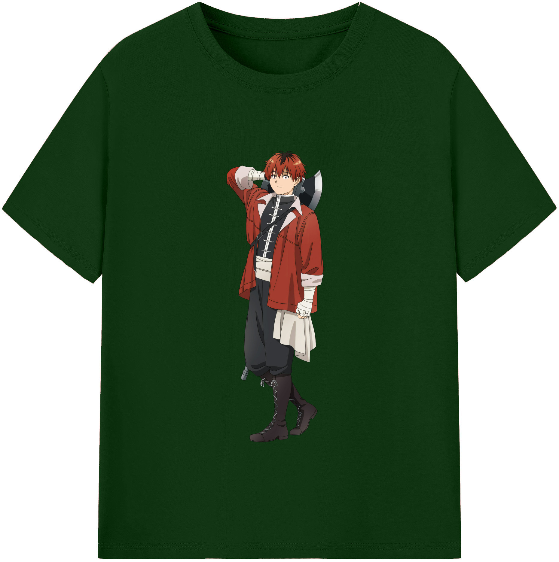 （画像用） 葬送のフリーレン Frieren 綿100％半袖Tシャツ（フロントプリント）